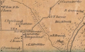 1855 Map of the Alpha-Bellbrook Area
