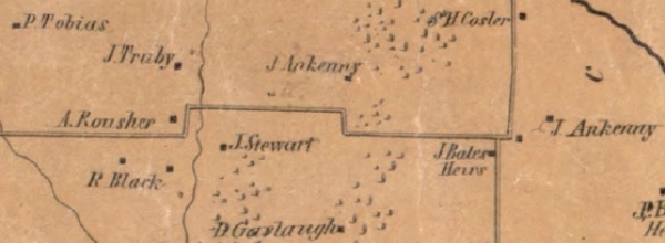 1855 Map of the Kemp Road Area